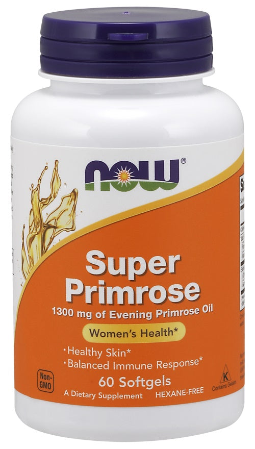 NOW Foods Super Primrose, 1300 mg – 60 kapslit