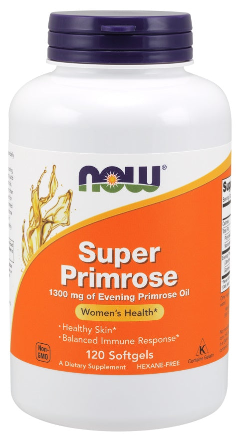 NOW Foods Super Primrose, 1300 mg – 120 kapslit