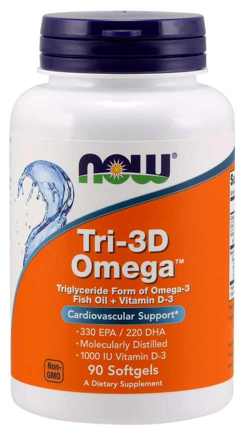 NOW Foods Tri - 3D Omega – 90 kapslit
