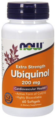 NOW Foods ubikinool, 200 mg – 60 kapslit