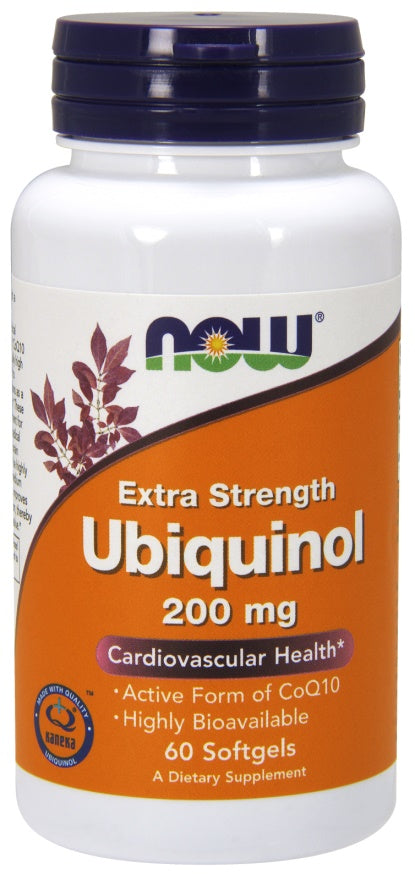 NOW Foods ubikinool, 200 mg – 60 kapslit