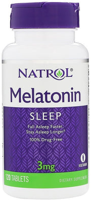 Natrol melatoniin, 3 mg - 120 tabletti