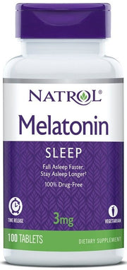 Natrol melatoniini ajaline vabanemine, 3 mg - 100 tabletti