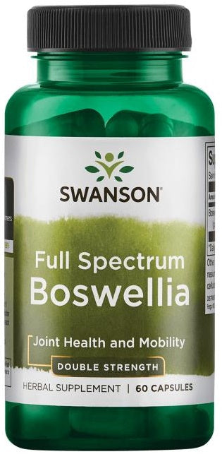 Swansoni täisspektri Boswellia, 800 mg kahekordne tugevus – 60 kapslit