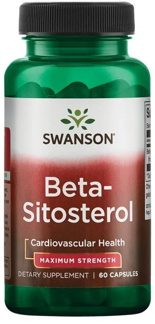 Swansoni beeta-sitosterool, maksimaalne tugevus – 60 kapslit