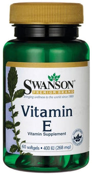 Swanson E-vitamiin, 400 IU – 60 geelkapslit