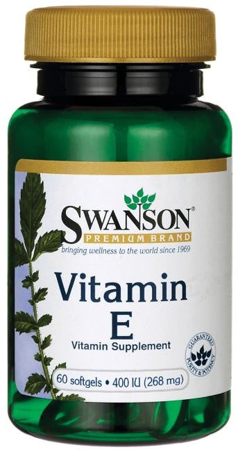 Swanson E-vitamiin, 400 IU – 60 geelkapslit