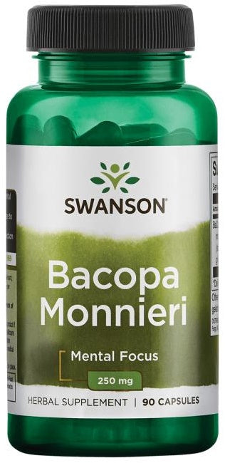 Swanson Bacopa Monnieri, 250 mg – 90 kapslit