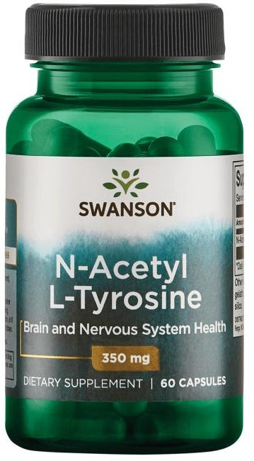 Swanson N-atsetüül-L-türosiin, 350 mg – 60 kapslit