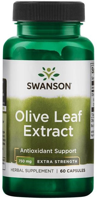 Swanson oliivilehe ekstrakt, 750 mg ülitugev – 60 kapslit