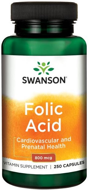 Swansoni foolhape, 800 mcg – 250 kapslit