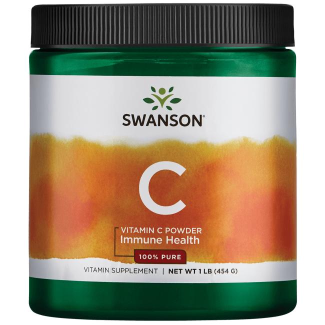 Swansoni C-vitamiini pulber, 100% puhas – 454 g