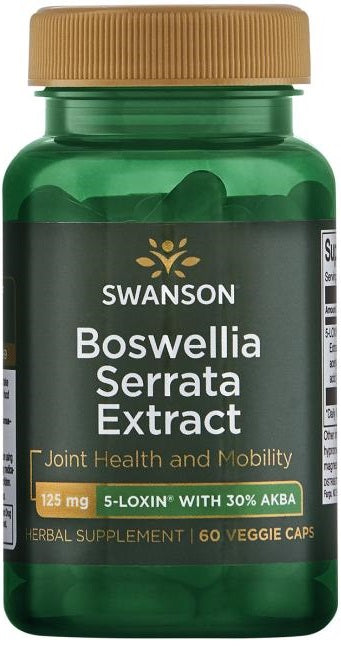 Swansoni Boswellia Serrata ekstrakt, 125 mg – 60 kapslit