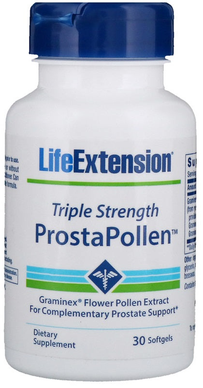 Life Extension ProstaPollen kolmekordse tugevusega kapslid – 30 kapslit