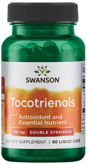 Swanson tokotrienoolid, 100 mg topelttugevusega – 60 vedelkapslit