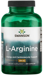 Swanson L-arginiin, 500 mg – 200 kapslit