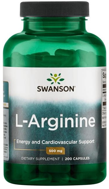 Swanson L-arginiin, 500 mg – 200 kapslit
