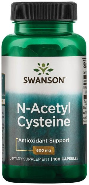 Swanson N-atsetüültsüsteiin, 600 mg – 100 kapslit