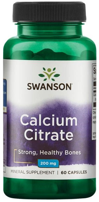 Swansoni kaltsiumtsitraat, 200 mg – 60 kapslit