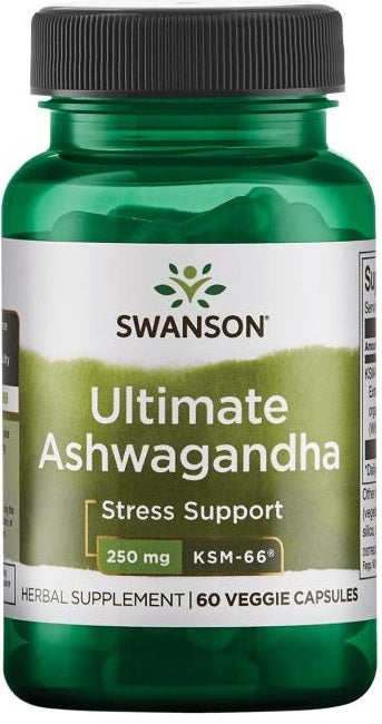 Swanson Ashwagandha Ultimate KSM-66, 250 mg – 60 kapslit