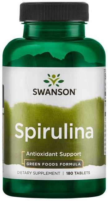 Swanson Spirulina, 500 mg – 180 tabletti