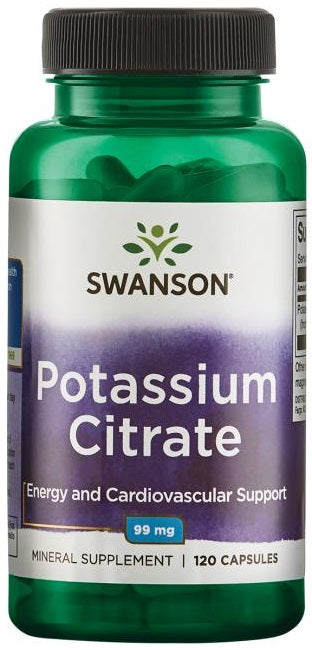 Swanson kaaliumtsitraat, 99 mg – 120 kapslit