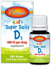 Carlson Labs Kid's Super Daily D3, 400 IU – 10 ml.