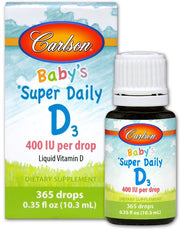 Carlson Labs Baby's Super Daily D3, 400 IU – 10 ml.