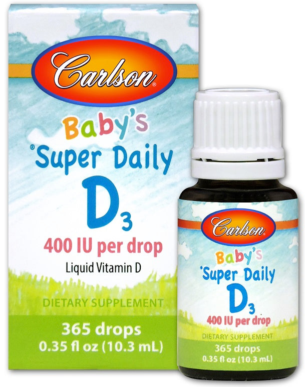 Carlson Labs Baby's Super Daily D3, 400 IU – 10 ml.
