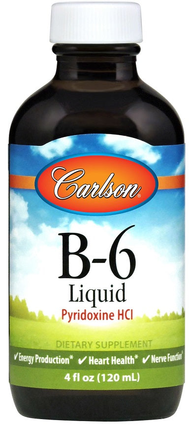 Carlson Labs B-6-vitamiin – püridoksiinvesinikkloriid – 120 ml.