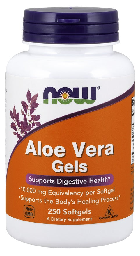Produkto nuotrauka: NOW Foods Aloe Vera Gels - 250 minkštųjų kapsulių