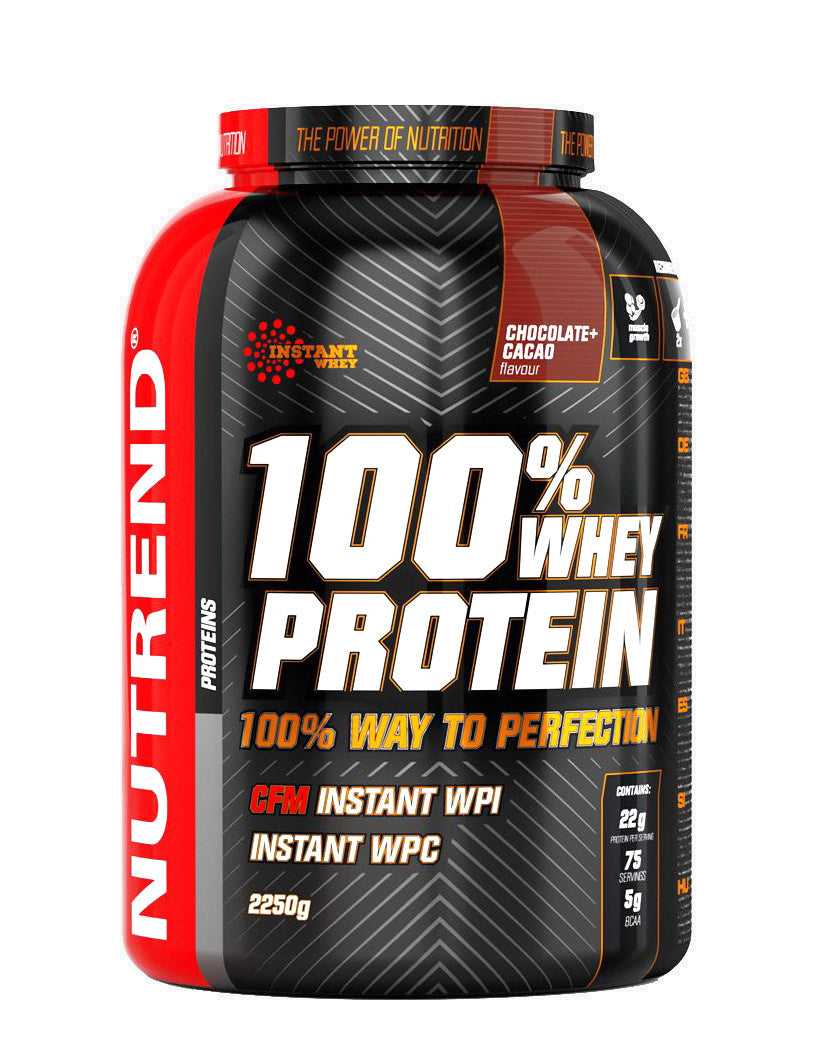 Nutrend 100% vadakuvalgu pulber, šokolaadi ja kakao maitsega – 2250 g