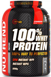 Nutrend 100% vadakuvalgu pulber, maasikamaitseline – 2250 g