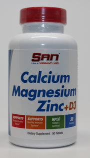 SAN Kaltsium, Magneesium, Tsink + D3 - 90 tabletti