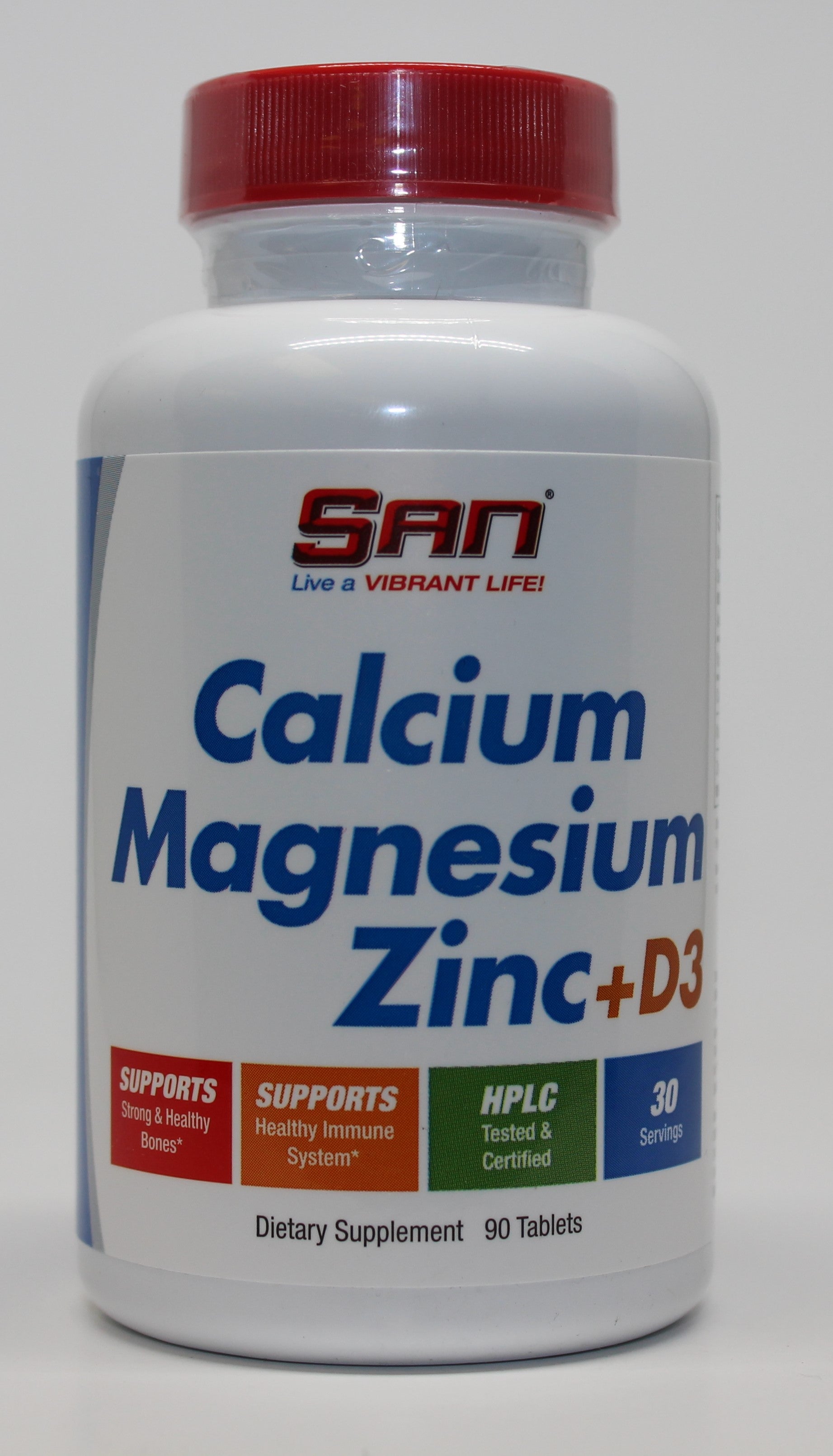 SAN Kaltsium, Magneesium, Tsink + D3 - 90 tabletti