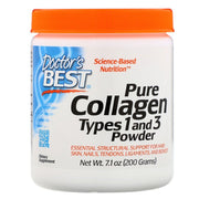 Doctor's Best puhas tüüpide 1 ja 3 kollageen, pulber - 200 g