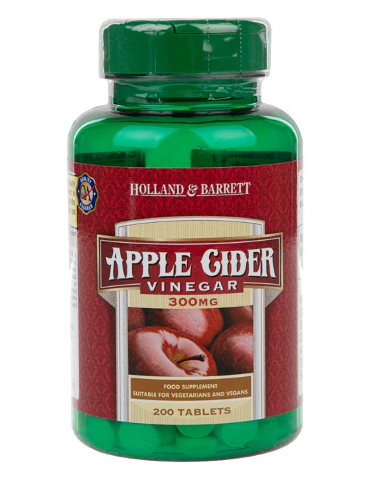Holland & Barrett õunasiidriäädikas, 300 mg – 200 tabletti
