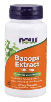 NOW Foods bakopa ekstrakt, 450 mg – 90 kapslit