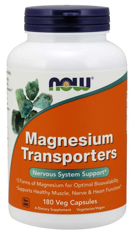 NOW Foods magneesiumi transportijad – 180 kapslit