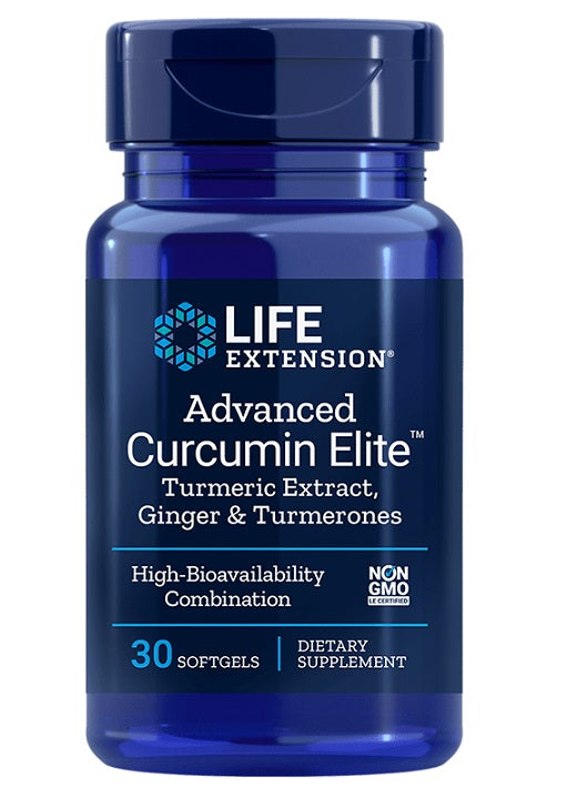 Life Extension Advanced Curcumin Elite kurkumiekstrakt, ingver ja kurkum – 30 kapslit