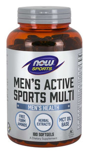 Produkto nuotrauka: NOW Foods Men's Active Sports Multi - 180 minkštųjų kapsulių