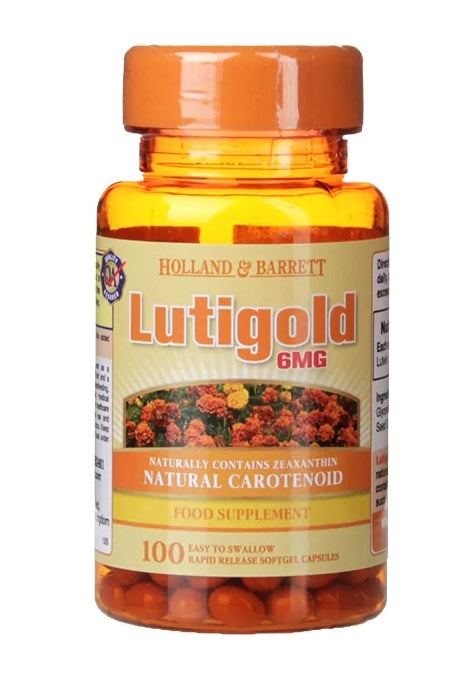 Holland & Barrett Lutigold luteiin, 6 mg – 100 kapslit