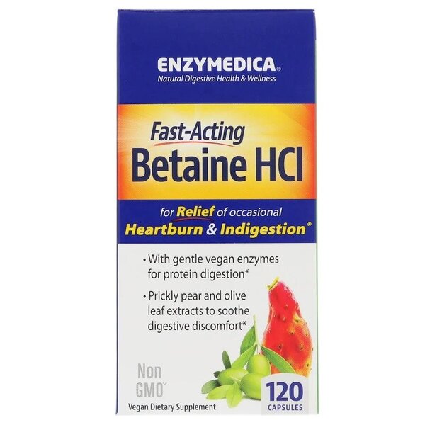 Enzymedica betaiin HCl – 120 kapslit