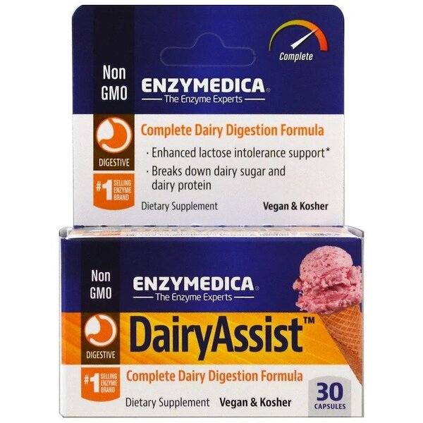 Enzymedica DairyAssist – 30 kapslit