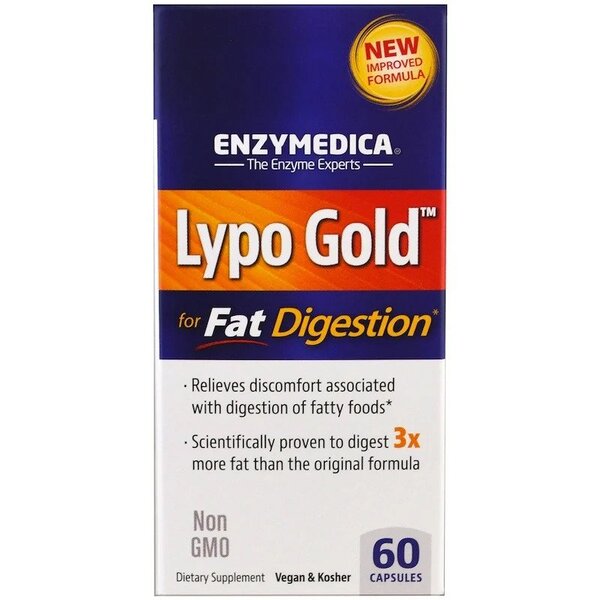 Enzymedica Lypo Gold - 60 kapslit