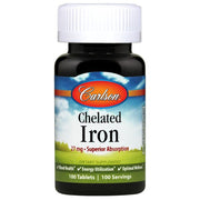 Carlson Labs kelaatne raud, 27 mg - 100 tabletti