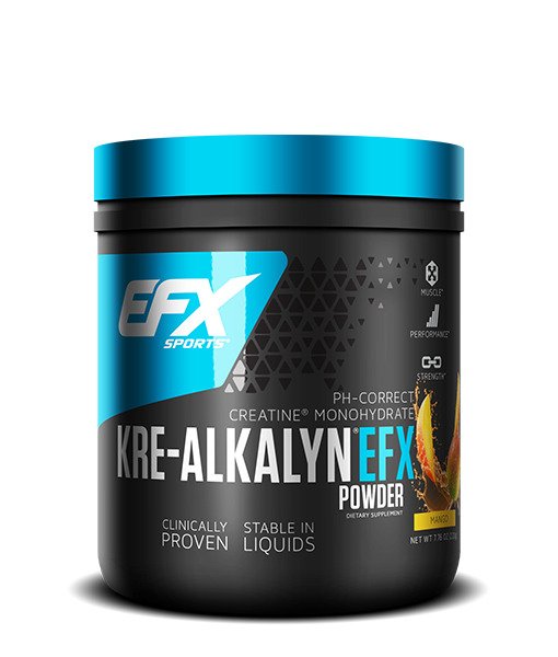 EFX Sports Kre-Alkalyn pulber, mangomaitseline – 220 g