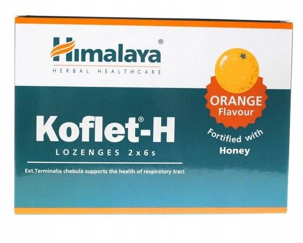 Himalaya Koflet - H, apelsinimaitseline – 12 pastilli