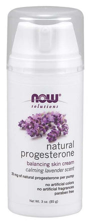 NOW Foods looduslik progesterooni tasakaalustav nahakreem lavendliga – 85 g