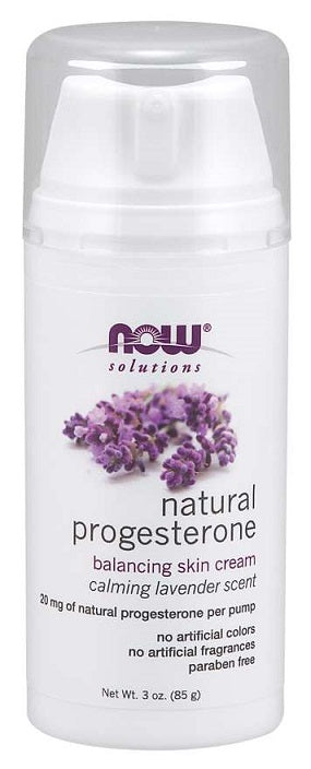 NOW Foods looduslik progesterooni tasakaalustav nahakreem lavendliga – 85 g
